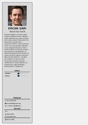 Pratisyen Hekim Cv Örnekleri cv indir